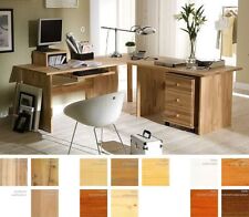 Massivholz Eck-Schreibtisch