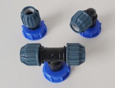 IBC Adapter T-Stück Winkel Klemmverbinder 25mm 1000L Regenwassertank Container