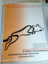 Plakat schäferhunde prüfung - plakat,