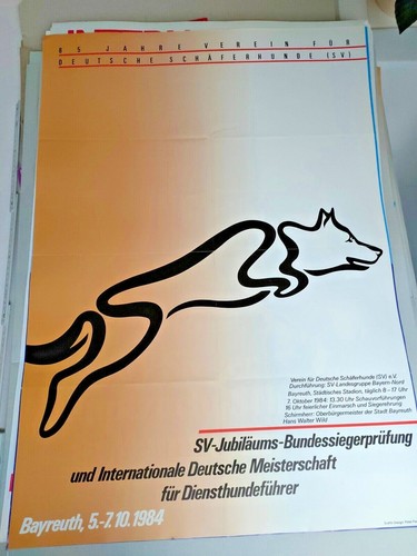 Plakat schäferhunde prüfung - plakat,