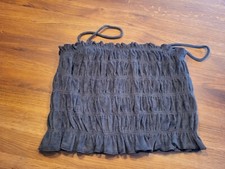 Gesmoktes Top Frottee Gr. M schwarz *** WIE NEU *** H&M