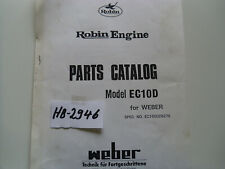 HB-2946 Ersatzteilliste für Robin-Motor EC10D Spec Nr. EC100DD6270 (Weber)