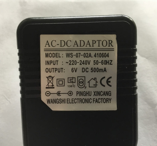 Power adapter model - adapter, ws-07-02a