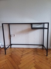Vittsjö IKEA Laptoptisch, Schwarz, Glas, 100x36 cm, Gebraucht