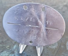 Erkennungsmarke 8.R/L.N.17 WW2