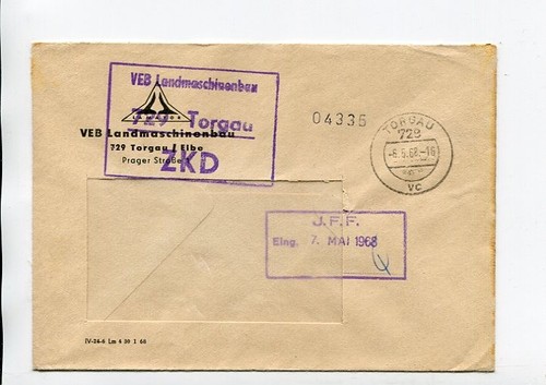 Ddr dienst zkd brief torgau - ddr,