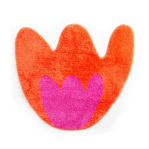 Badematte tulpe pink - badematte,