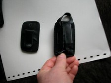 Handytasche Handyhülle aufklappbar Leder unbenutzt mit Gurtgriff NEU schwarz g