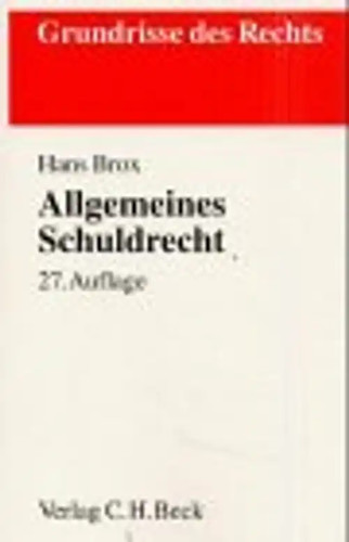 Allgemeines schuldrecht - allgemeines,