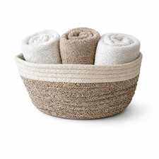 Korb aus Baumwollseil