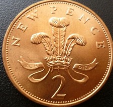 1971 ZWEI NEUE PENCE MÜNZEN