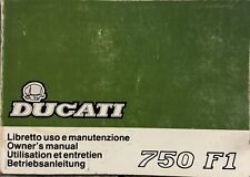 Ducati 750 F1 - Betriebsanleitung / Owner's manual