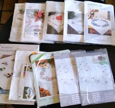 Stickpackungen  Mitteldecken   und Läufer 10 Stück