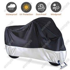 Motorrad Abdeckung Schutzhülle Cover Plane Outdoor wasserfest Ganzgarage M L XL
