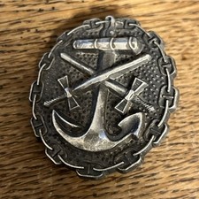 Orden Wk2 Verwundetenabzeichen Marine entnazifiziert.    WK142