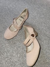 Pumps mit Strukturstoff und Klettverschluss Größe 36 Weite H von Jana