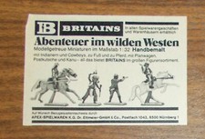 Seltene Werbung BRITAINS Abenteuer im Wilden Western Cowboys Indianer 1979