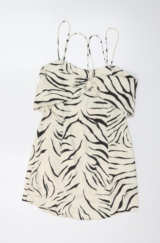 Zara damen beige zebramuster - zara,