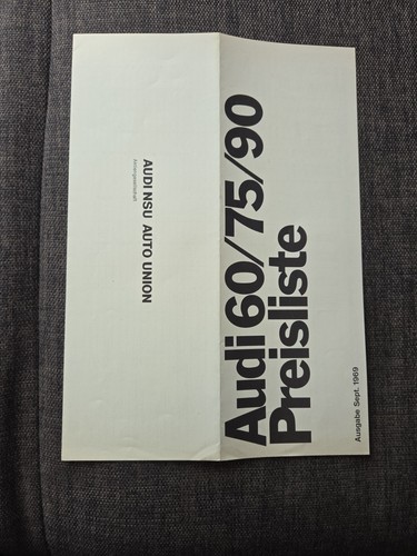 Audi 90 preisliste - 60/75/90,