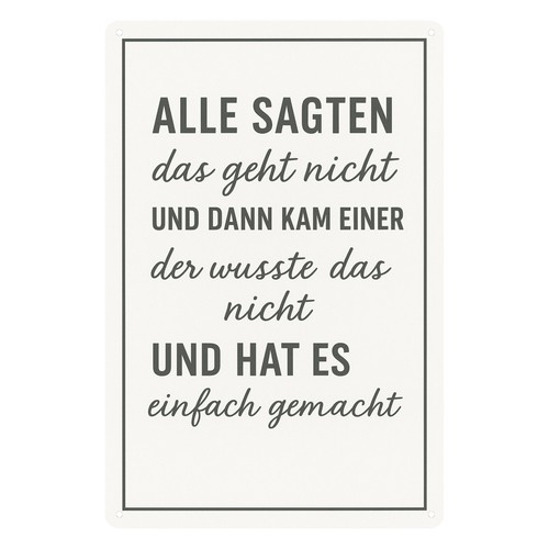 Weisheiten spruch blechschild - weisheiten,
