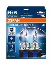 OSRAM H15 COOL BLUE INTENSE NEXT GEN +100% mehr Helligkeit PGJ23t-1 DUO 2 Stück