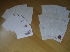 Konfirmation 10x Einladung mit 5 Umschlägen + 5 Danksagungen mit Umschlag