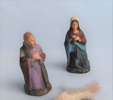 Antike 2-tlg. Krippenfiguren