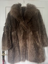 Pelzmantel Pelzjacke Braun