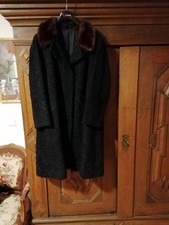 LAMM FELL MANTEL PERSIANER MIT NERZ KRAGEN GR 42-44