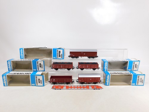 Märklin 5x güterwagen - h0, ac