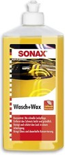 SONAX Wasch+Wax 500 ml Schmutzentfernung Schutzfilm aus Carnauba-Wachs 03132000 