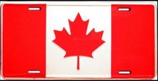 US Nummernschild Canada flag