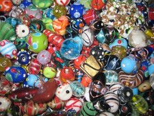 GLASPERLEN MIX/PERLEN MIX 250g BUNTE LAMPWORK PERLEN/FANCY/BUNTE MISCHUNG 