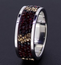 Budawi® Edelstahl Damen Kristall Ring Fingerring Swarovski Elements Stein