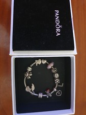 Pandora 925 Sterlingsilber Armband mit 13 ausgesuchten Original Charms