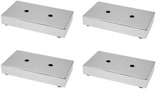 4x Möbelfuß chrom Design