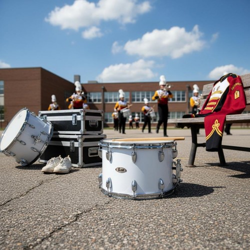 Marching snare drum - marching,
