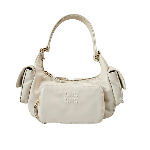 Miu schultertasche - schultertasche, weiß
