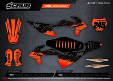 KTM Dekor + Sitzbezug SX SXf 125 150 250 300 350 450 - 2019 2020 2021 2022
