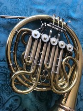 F/B Doppelhorn mit Stopfventil, FINKE, Messing