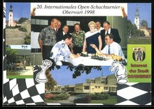 AK Oberwart, 20. Internationales Open-Schachturnier 1998, Zwei Männer beim Scha 