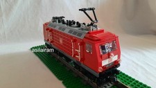 LEGO 9V Eisenbahn BR 143 mit 2 Motoren, schönes detailreiches Modell, ein Unikat