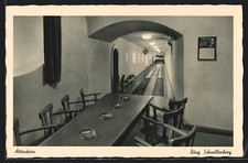 Ansichtskarte Attendorn, Gasthaus Burg Schnellenberg, Kegelbahn 