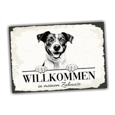 Hundeschild Willkommen Zuhause