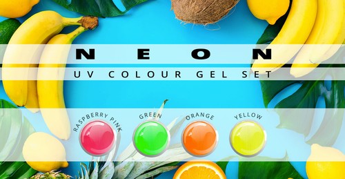 Farbgel set neon x 5ml - neon,