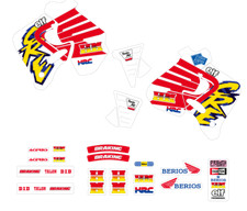 Sticker Set Voll Grafiken Honda Cr 125 250 1992 1993 1994 Motorrad Cross Team