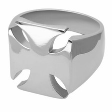 Edelstahl Ring Eisernes Kreuz