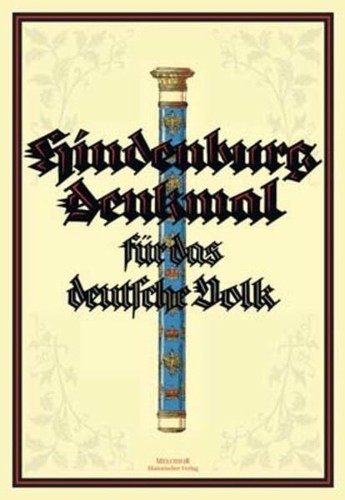 Hindenburg denkmal für - -,