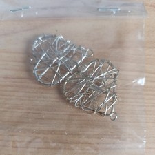 Herzen Draht Streudeko silber