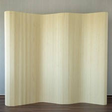 B-Ware Paravent Raumteiler Trennwand Bambus Sichtschutz 200 cm hoch Natur